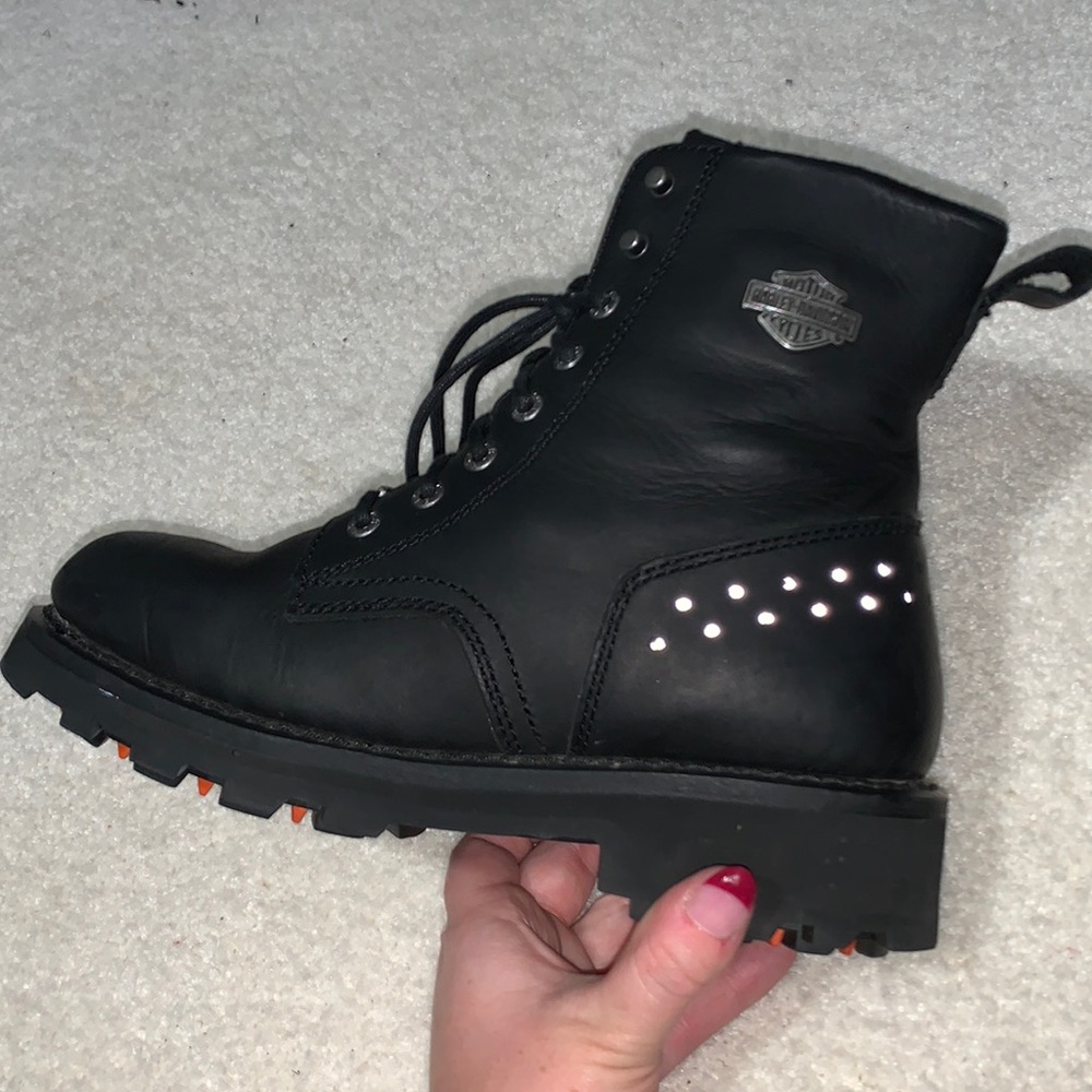 Harley Davidson Lace Up Leather boots - Picture 10 of 17